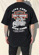 Load image into Gallery viewer, Harley Davidson Live Free Ride Hard T-Shirt Black (XL)