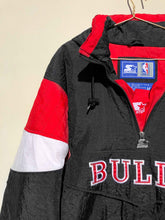 Load image into Gallery viewer, NBA 90's Starter Chicago Bulls Anorak Jacket Black (M)