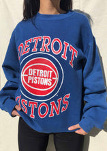 Load image into Gallery viewer, NBA 90s Detroit Pistons Sweater Blue (M)