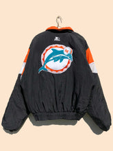Load image into Gallery viewer, NFL Miami Dolphins Starter Jacket Black - (XL)