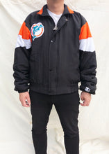 Load image into Gallery viewer, NFL Miami Dolphins Starter Jacket Black - (XL)