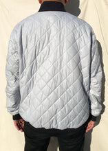 Load image into Gallery viewer, NFL Raiders x Nike Reversible Bomber Jacket Black/Silver (XL)