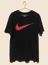Load image into Gallery viewer, Nike Fuzzy Swoosh T-Shirt Black (L)