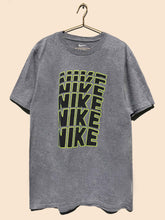 Load image into Gallery viewer, Nike Neon Logo T-Shirt Grey (XL)