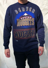 Load image into Gallery viewer, Vintage 90's Tultex NBA Denver Nuggets Sweater Navy (L)