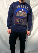 Load image into Gallery viewer, Vintage 90's Tultex NBA Denver Nuggets Sweater Navy (L)
