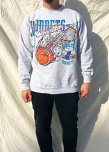 Load image into Gallery viewer, Vintage Logo 7 90's NBA Charlotte Hornets Sweater Grey (L)