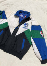 Load image into Gallery viewer, Vintage NBA 90's Minnesota Timberwolves Pro Player Heavy Jacket White/Blue - (XL)