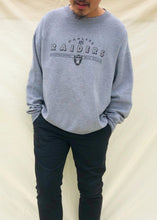 Load image into Gallery viewer, Vintage NFL Oakland Raiders Sweater Grey (XL)