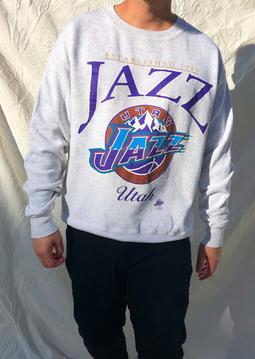 Vintage utah jazz sweatshirt online