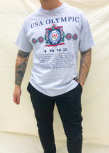Load image into Gallery viewer, Vintage Nutmeg Mills Embroidered 1992 USA Olympics T-Shirt Grey (XL)