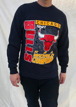 Load image into Gallery viewer, Vintage '91 NBA Chicago Bulls World Champions Sweater Black (L)