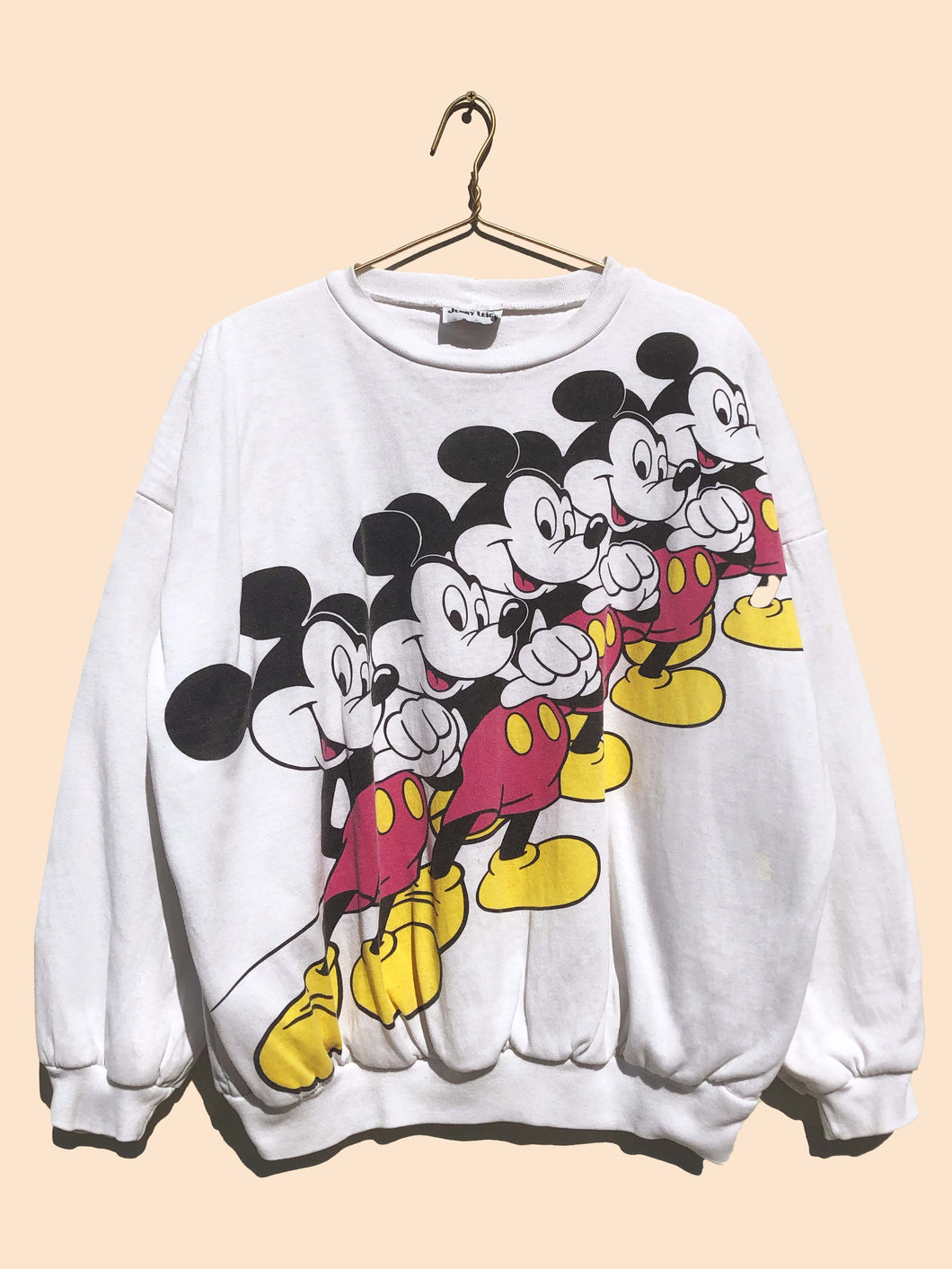 90's Jerry Leigh Mickey Mouse Sweater White (S/M)