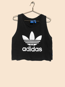 Adidas Logo Cropped Singlet Black (M)