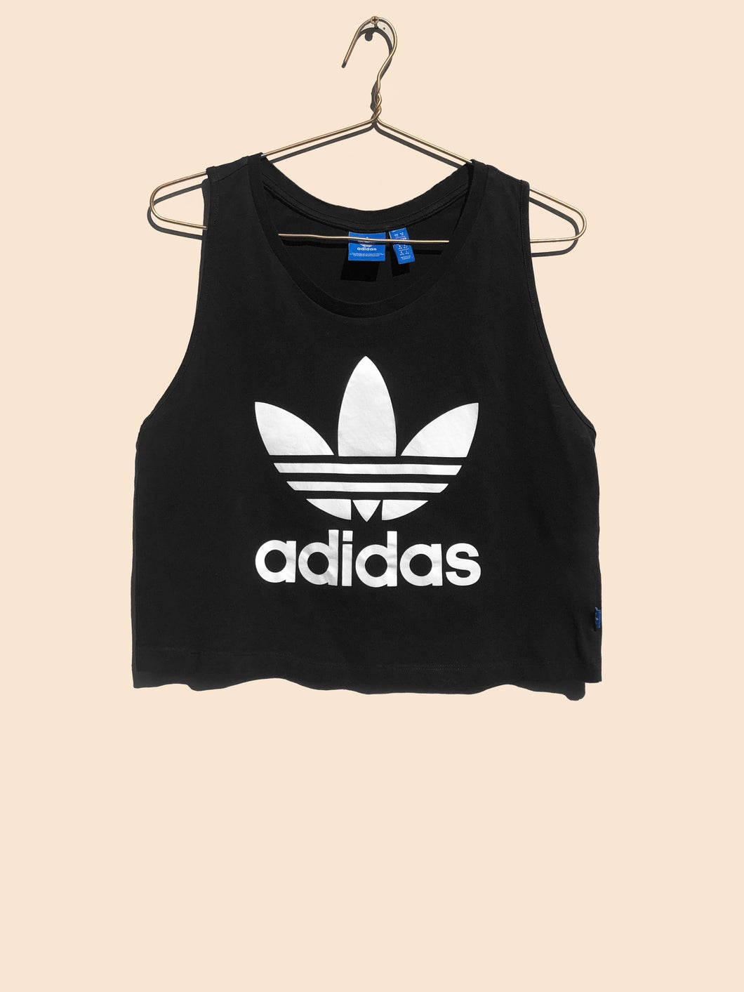 Adidas Logo Cropped Singlet Black (M)
