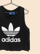 Load image into Gallery viewer, Adidas Logo Cropped Singlet Black (M)

