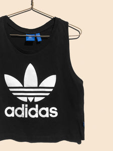 Adidas Logo Cropped Singlet Black (M)