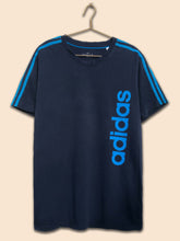 Load image into Gallery viewer, Adidas Triple Stripe T-Shirt Navy (M)
