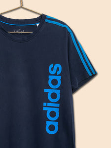 Adidas Triple Stripe T-Shirt Navy (M)