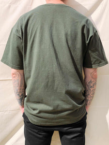 Deer Animal Graphic T-Shirt Khaki (XL)