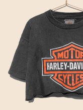 Load image into Gallery viewer, Harley Davidson &#39;95 Bike Week Cropped T-Shirt Black (L)
