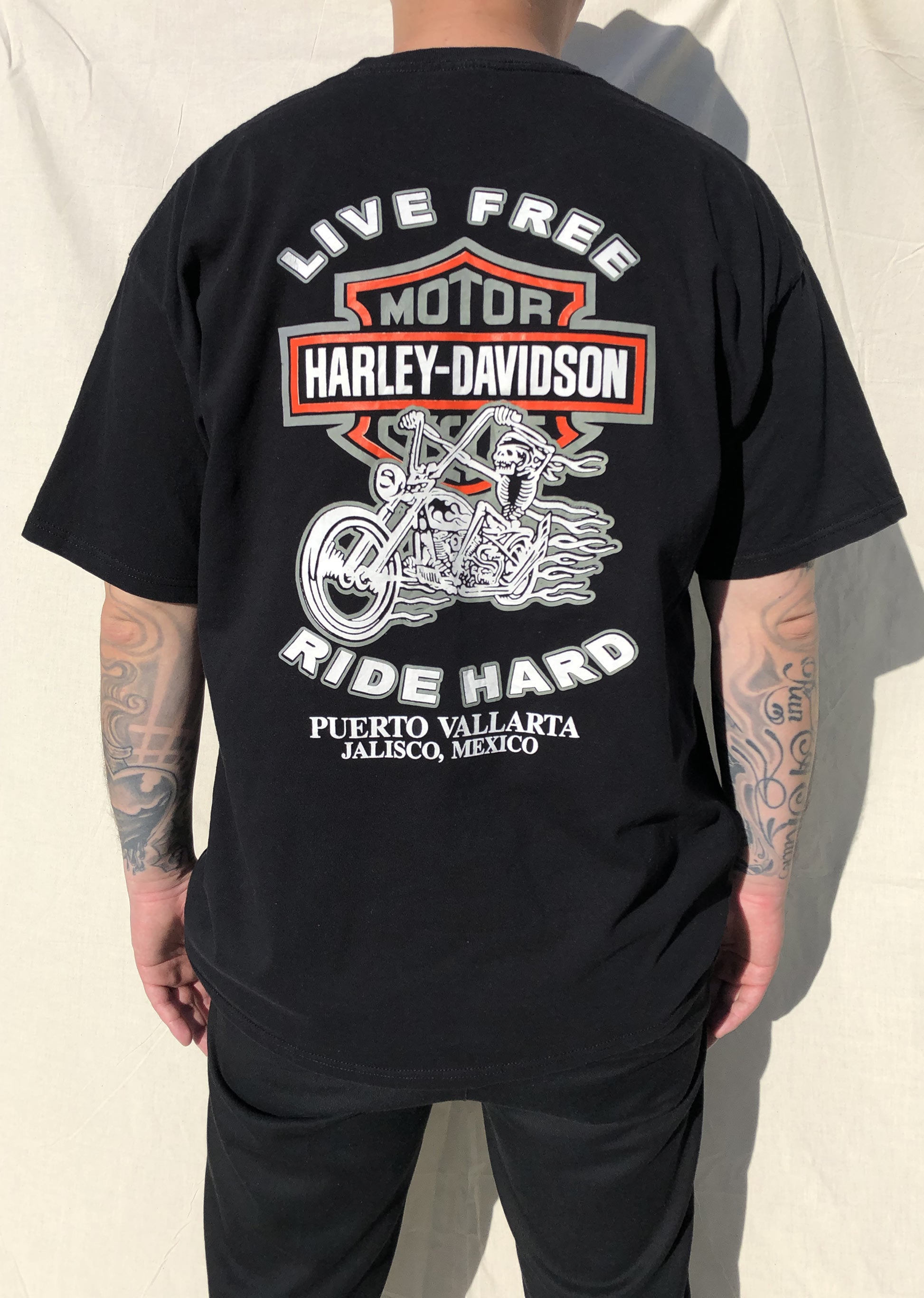Harley Davidson Live Free Ride Hard T-Shirt Black (XL) – Chop Suey