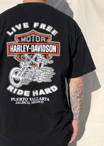 Harley Davidson Live Free Ride Hard T-Shirt Black (XL)