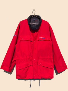 Vintage Honda Racing Windbreaker Jacket Red (M)