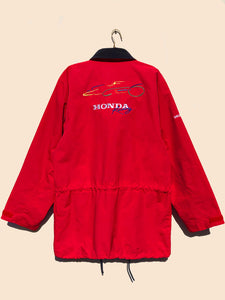 Vintage Honda Racing Windbreaker Jacket Red (M)