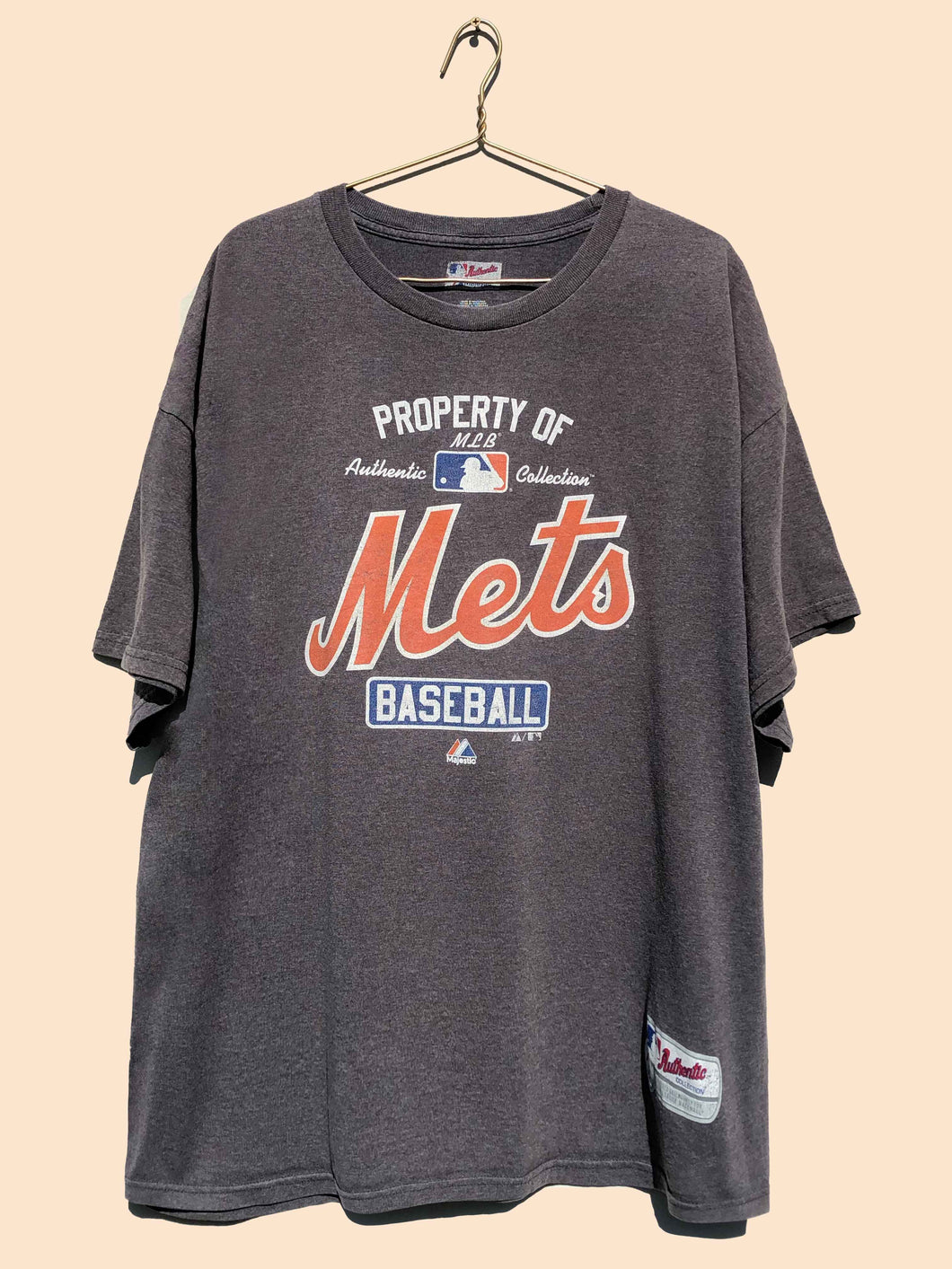 MLB New York Mets T-Shirt Grey (XXL)