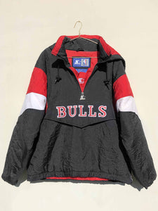 NBA 90's Starter Chicago Bulls Anorak Jacket Black (M)