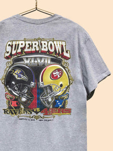 NFL 2013 Super Bowl Ravens 49ers T-Shirt Grey (L) – Chop Suey Official
