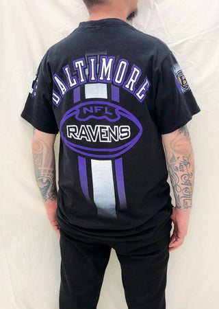 NFL 90s Baltimore Ravens Pro Player T-Shirt Black (L)