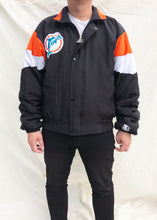 Load image into Gallery viewer, NFL Miami Dolphins Starter Jacket Black - (XL)
