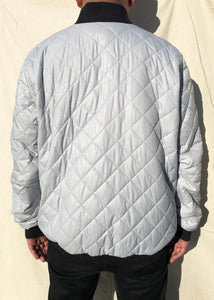NFL Raiders x Nike Reversible Bomber Jacket Black/Silver (XL)