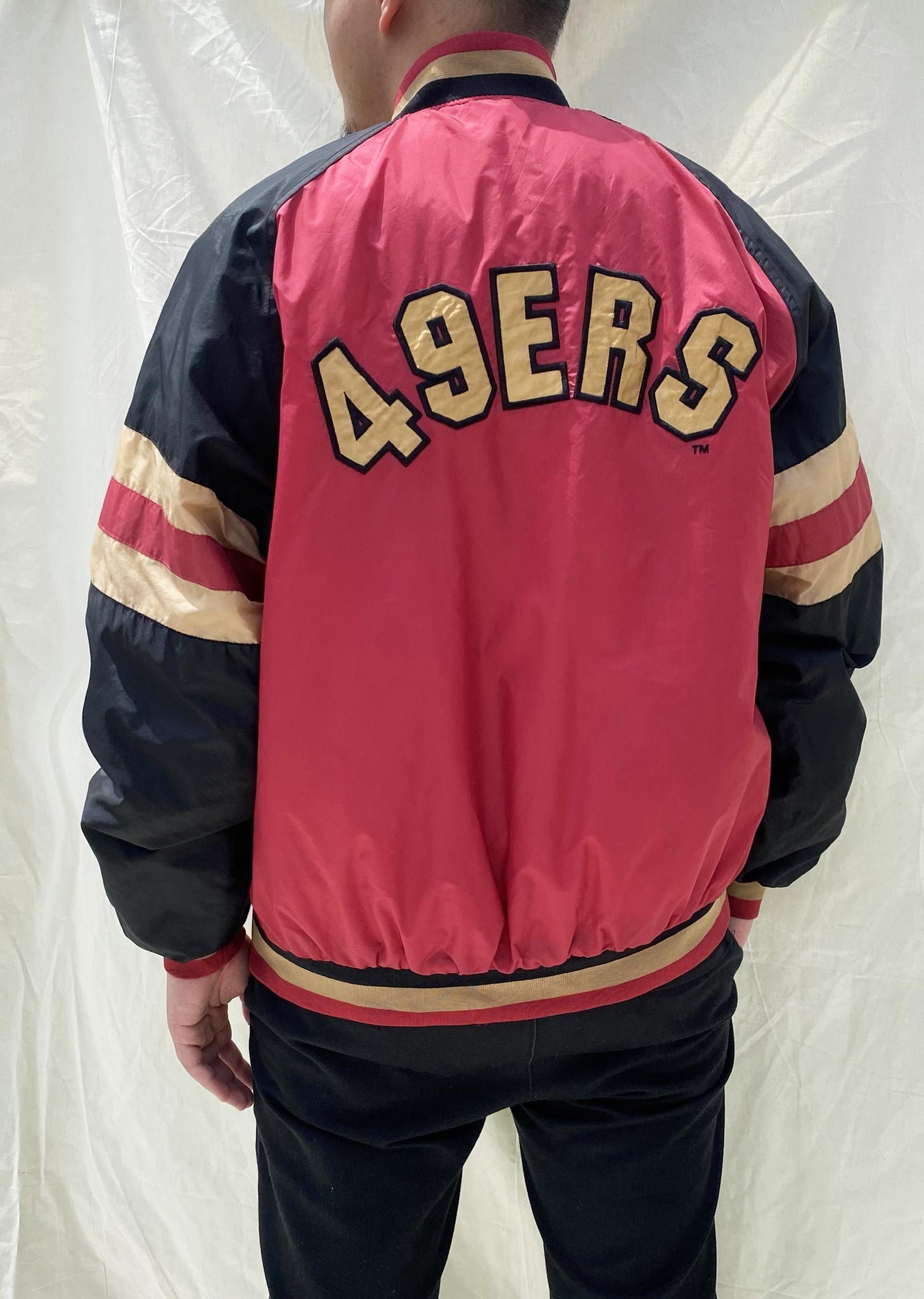 NFL San Francisco 49ers Reversible Jacket Black/Red (L) – Chop