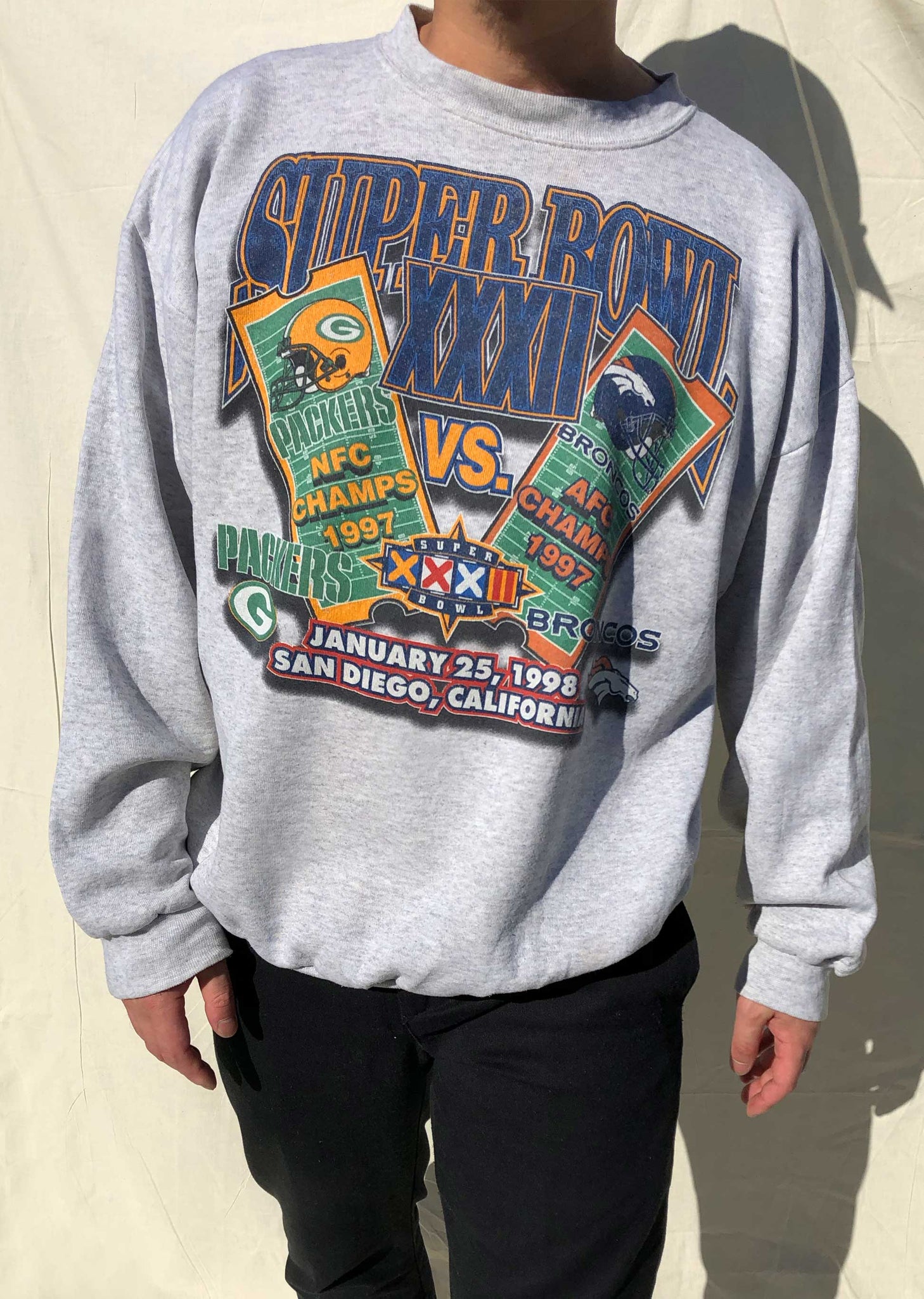 super bowl crewneck sweatshirt