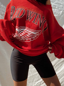 NHL 90's Nutmeg Detroit Red Wings Sweater Red (L)