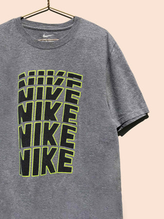 Nike Neon Logo T-Shirt Grey (XL)
