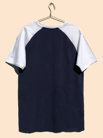 Nike Swoosh Raglan Sleeve T-Shirt Navy (M)