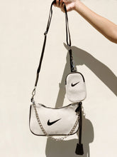 Load image into Gallery viewer, Nike Upcycled Crossbody Bag Oatmeal
