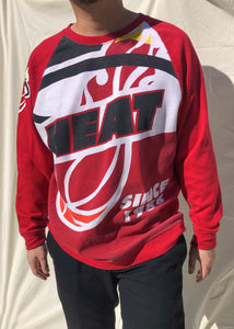 Rare NBA Miami Heat Sweater Red (XL)
