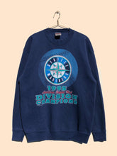 Load image into Gallery viewer, MLB 90&#39;s Seattle Mariners Sweater Navy (L)
