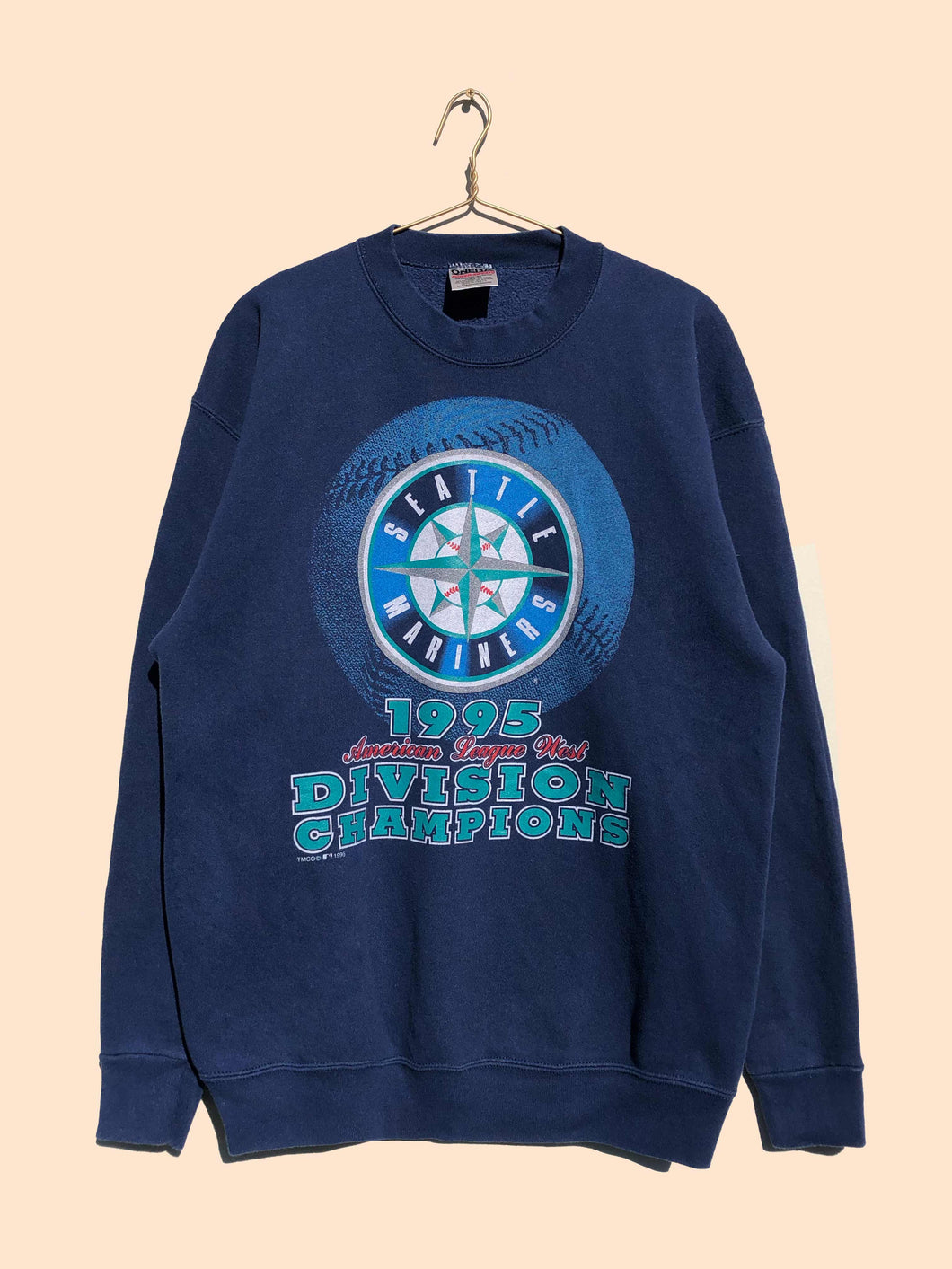 MLB 90's Seattle Mariners Sweater Navy (L)