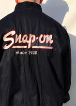 Load image into Gallery viewer, Vintage Snap On x Choko Motorsports Bomber Jacket Black (XL)
