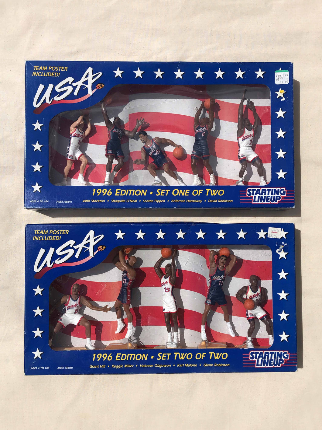 Starting Lineup 1996 USA Olympic Basketball Team Set 1 & 2