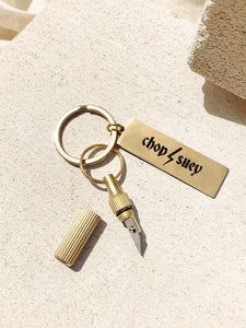 The Capsule Keyring Brass
