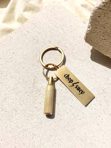 The Capsule Keyring Brass