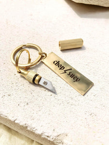 The Capsule Keyring Brass