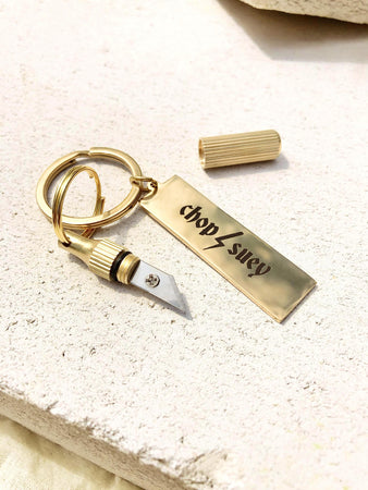 The Capsule Keyring Brass